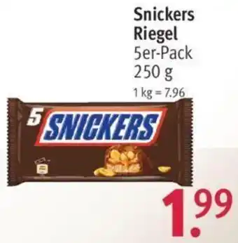 Rossmann Snickers Riegel 5er-Pack 250 g Angebot