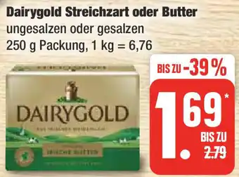 Edeka Dairygold Streichzart oder Butter 250 g Packung Angebot