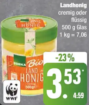 Edeka Edeka Bio Landhonig 500 g Glas Angebot