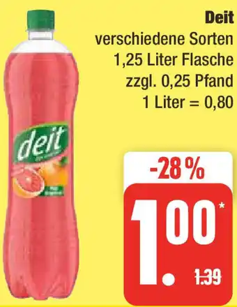 Edeka Deit 1,25 Liter Flasche Angebot