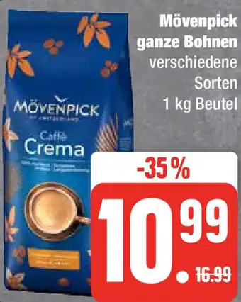 Edeka Mövenpick ganze Bohnen 1 kg Angebot