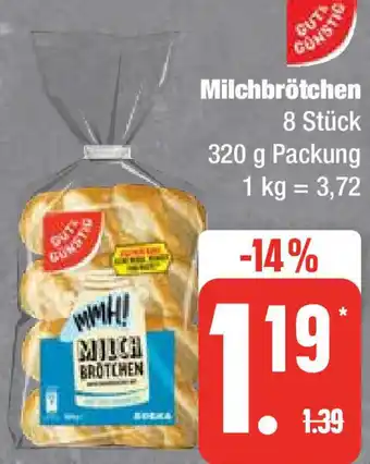 Edeka Gut & Günstig Milchbrötchen 320 g Angebot