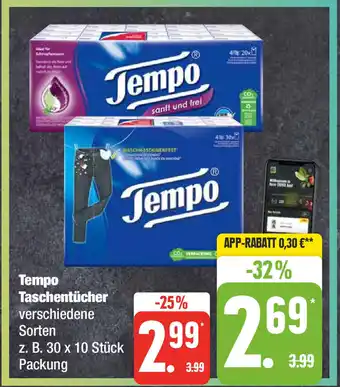 Edeka Tempo Taschentücher Angebot