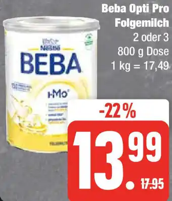 Edeka Beba Opti Pro Folgemilch 2 oder 3 Angebot