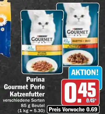 AEZ Purina Gourmet Perle Katzenfutter 85 g Beutel Angebot