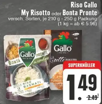 Edeka Wegner Riso Gallo My Risotto oder Bonta Pronte 210-250 g Angebot