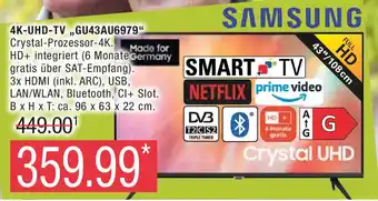 Marktkauf SAMSUNG 4K-UHD-TV ,,GU43AU6979" Angebot