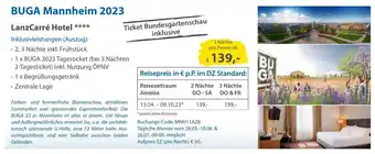 Edeka Neukauf BUGA Mannheim 2023 2 Nachte Angebot