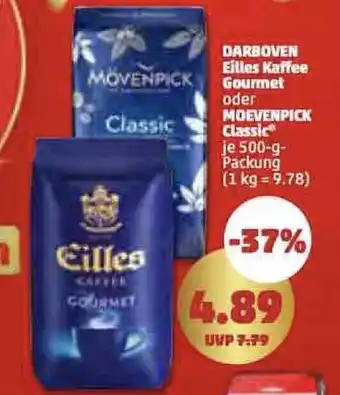 PENNY Movenpick Kaffee o. Eilles Gourmet-Kaffee 500g Angebot