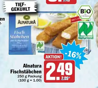 AEZ Alnatura Fischstäbchen 250g Angebot