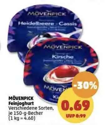 PENNY MÖVENPICK Feinjoghurt 150g Angebot