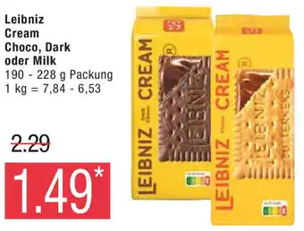 Marktkauf Leibniz Cream Choco, Dark oder Milk 190-228 g Angebot