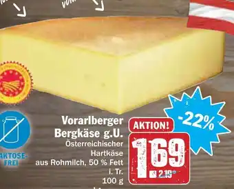 AEZ Vorarlberger Bergkäse g.U. 100g Angebot