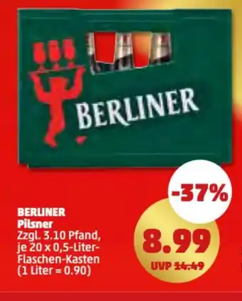 PENNY BERLINER Pilsner 20*500ml Angebot