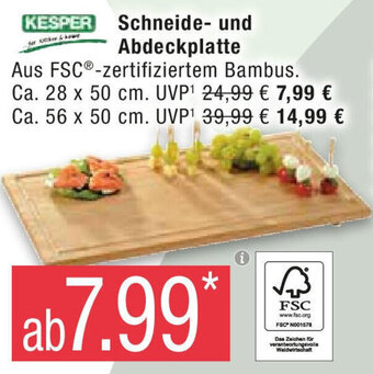 Marktkauf KESPER Schneide- und Abdeckplatte Angebot