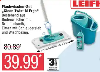 Marktkauf LEIFHEIT Flachwischer-Set ,,Clean Twist M Ergo" Angebot