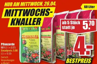 B1 Discount Baumarkt Pflanzerde 60 Liter Angebot