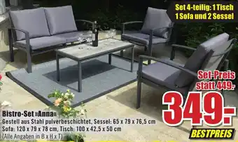 B1 Discount Baumarkt Bistro-Set »Anna« Angebot