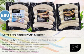 Dornseifer Dornseifers Rostbratwurst Klassiker Angebot