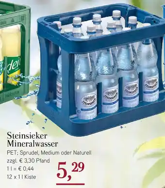 Dornseifer Steinsieker Mineralwasser 12 x 1 L Kiste Angebot