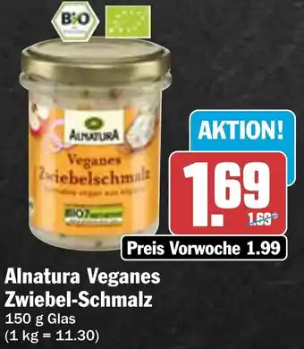 AEZ Alnatura Veganes Zwiebel-Schmalz 150 g Glas Angebot