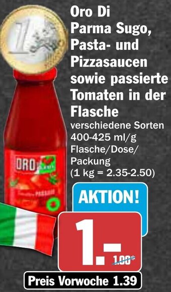 AEZ Oro di Parma Sugo, Pasta und Pizzasaucen sowie passierte Tomaten Angebot