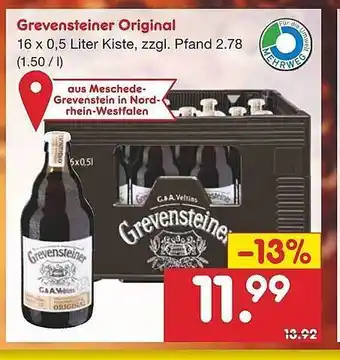 Netto Marken-Discount Grevensteiner Original Angebot