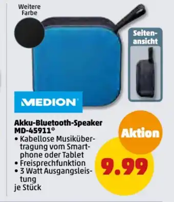 PENNY MEDION Akku-Bluetooth-Speaker | MD-45911 Angebot