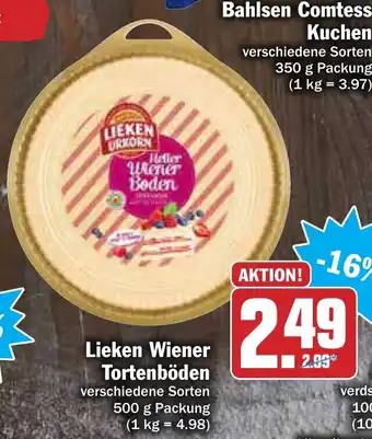 AEZ Lieken Wiener Tortenböden 500 g Angebot