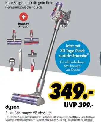 MEDIMAX dyson Akku-Stielsauger V8 Absolute Angebot