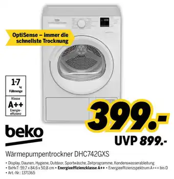 MEDIMAX beko Wärmepumpentrockner DHC742GXS Angebot