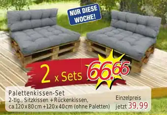 Wiglo Wunderland Palettenkissen-Set Angebot