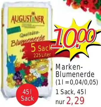 Wiglo Wunderland Marken-Blumenerde 45 L Sack Angebot