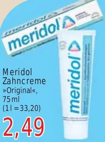 Wiglo Wunderland Meridol Zahncreme 75 ml Angebot