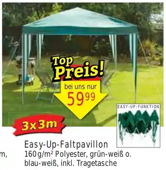 Wiglo Wunderland Easy-Up-Faltpavillon 3x3m Angebot