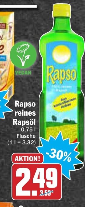 AEZ Rapso Reines Rapsöl 0,75L Angebot