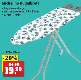 Thomas Philipps Michelino Bügelbrett ca. 120 x 38 cm Angebot