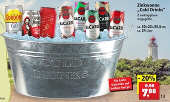 Thomas Philipps Zinkwanne ,,Cold Drinks" Angebot