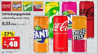 Thomas Philipps Coca-Cola, Fanta, Sprite oder Mezzo Mix Erfrischungsgetränk 0,33 Liter Angebot