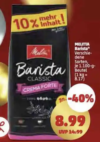 PENNY MELITTA Barista 1.1kg Angebot