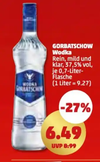 PENNY GORBATSCHOW Wodka 700ml Angebot