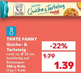 Kaufland TANTE FANNY Quiche & Tarteteig 300 g Angebot