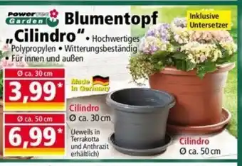 Norma PowerTOE Garden Blumentopf ,,Cilindro" Angebot