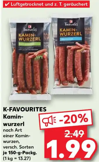 Kaufland K-FAVOURITES Kaminwurzerl 150 g Packg. Angebot