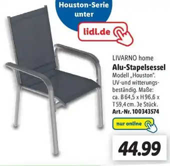 Lidl LIVARNO home Alu-Stapelsessel Angebot