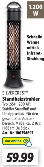 Lidl SILVERCRESTⓇ Standheizstrahler SSH 1200 A1 Angebot