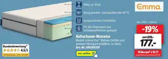 Lidl Emma Kaltschaum-Matratze Angebot