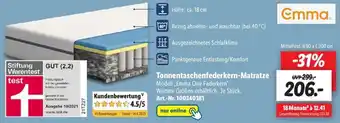 Lidl Emma Tonnentaschenfederkern-Matratze Angebot