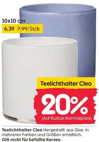 Rusta Teelichthalter Cleo Angebot