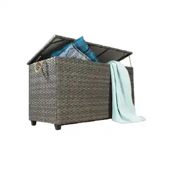 toom Baumarkt Kissenbox 'delia' braun rattan 150 x 80 x 75 cm Angebot